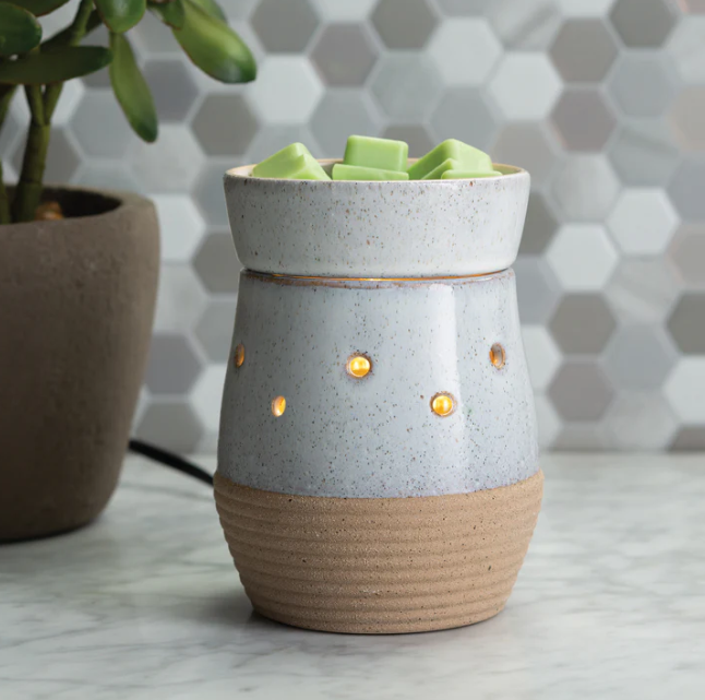 Rustic White Illumination Warmer