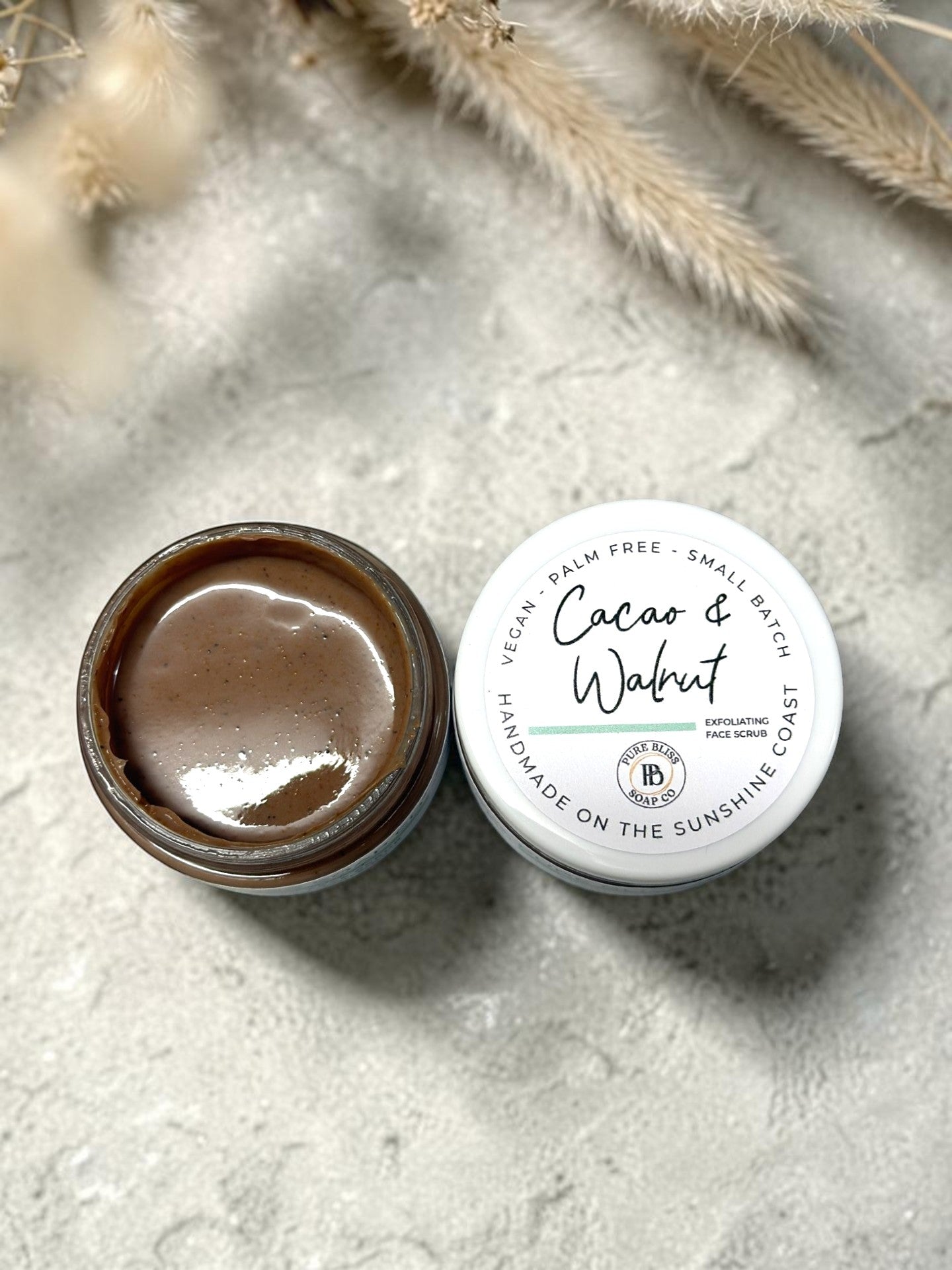 Cacao & Walnut Exfoliating Face Scrub - Pure Bliss Soap Co