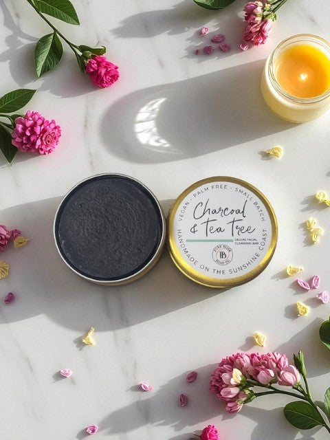 Charcoal, Tea Tree, Peppermint & Lavender Deluxe Facial Cleansing Bar