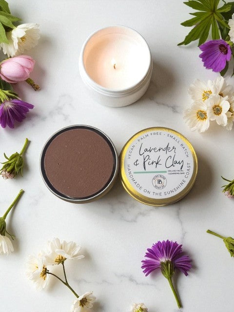 Lavender Deluxe Facial Cleansing Bar with Australian Pink Clay