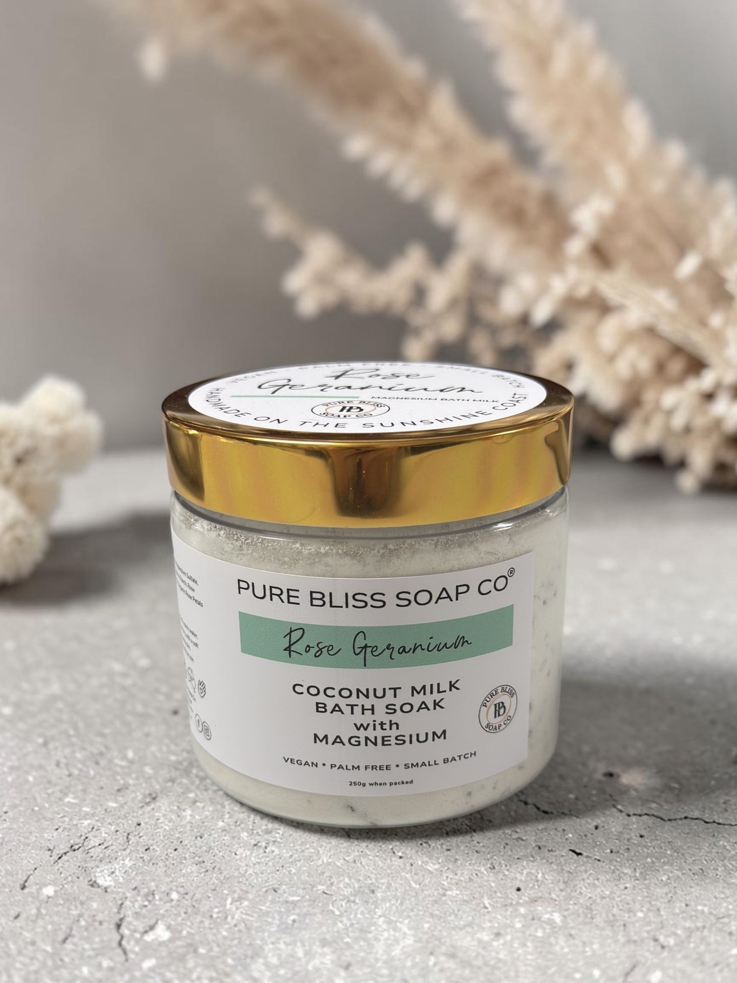 Rose Geranium Coconut Milk Bath Soak