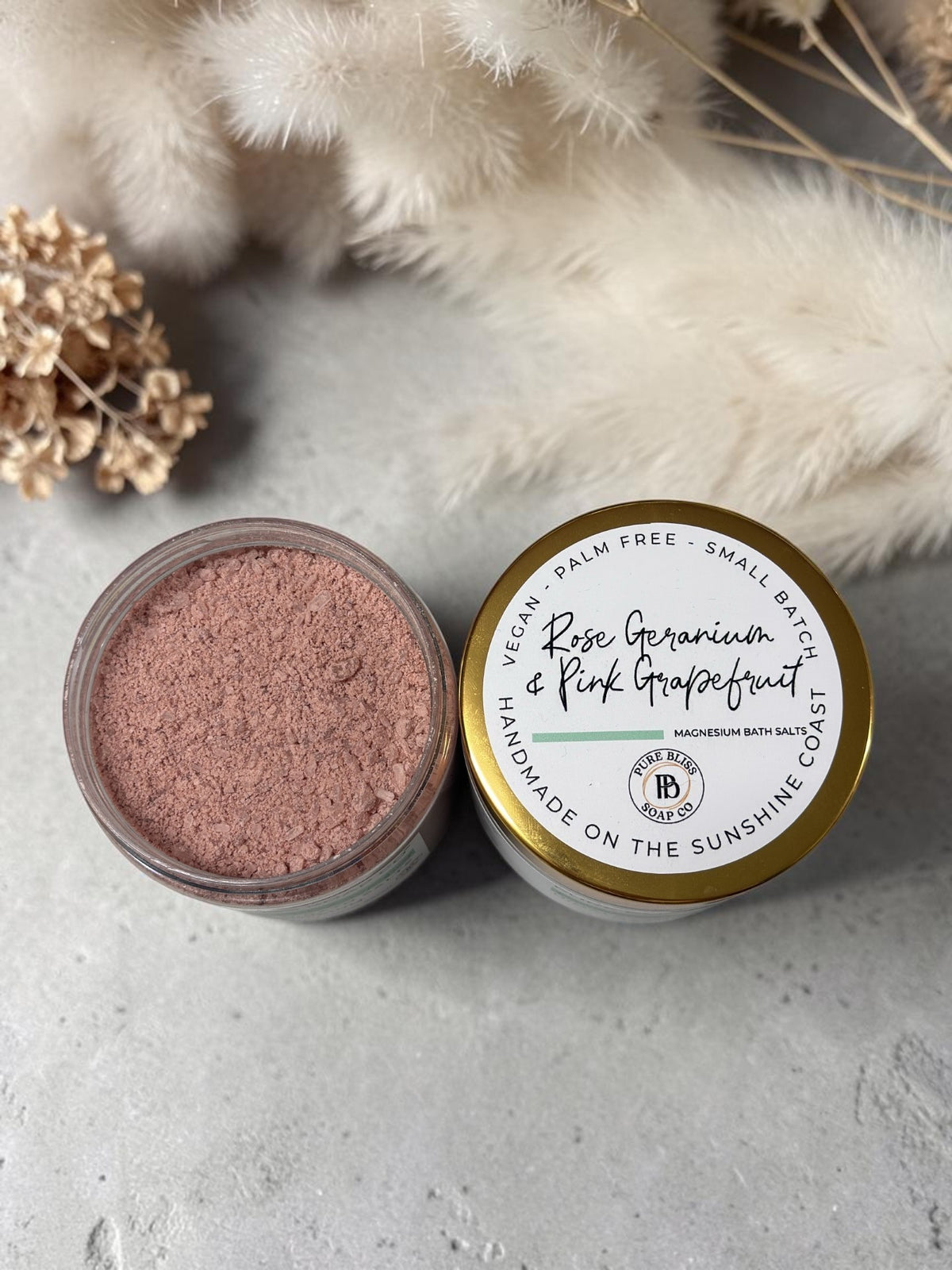 Rose Geranium & Pink Grapefruit Bath Salts