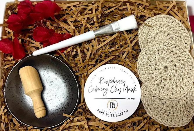 Raspberry Calming Clay Mask Gift Pack